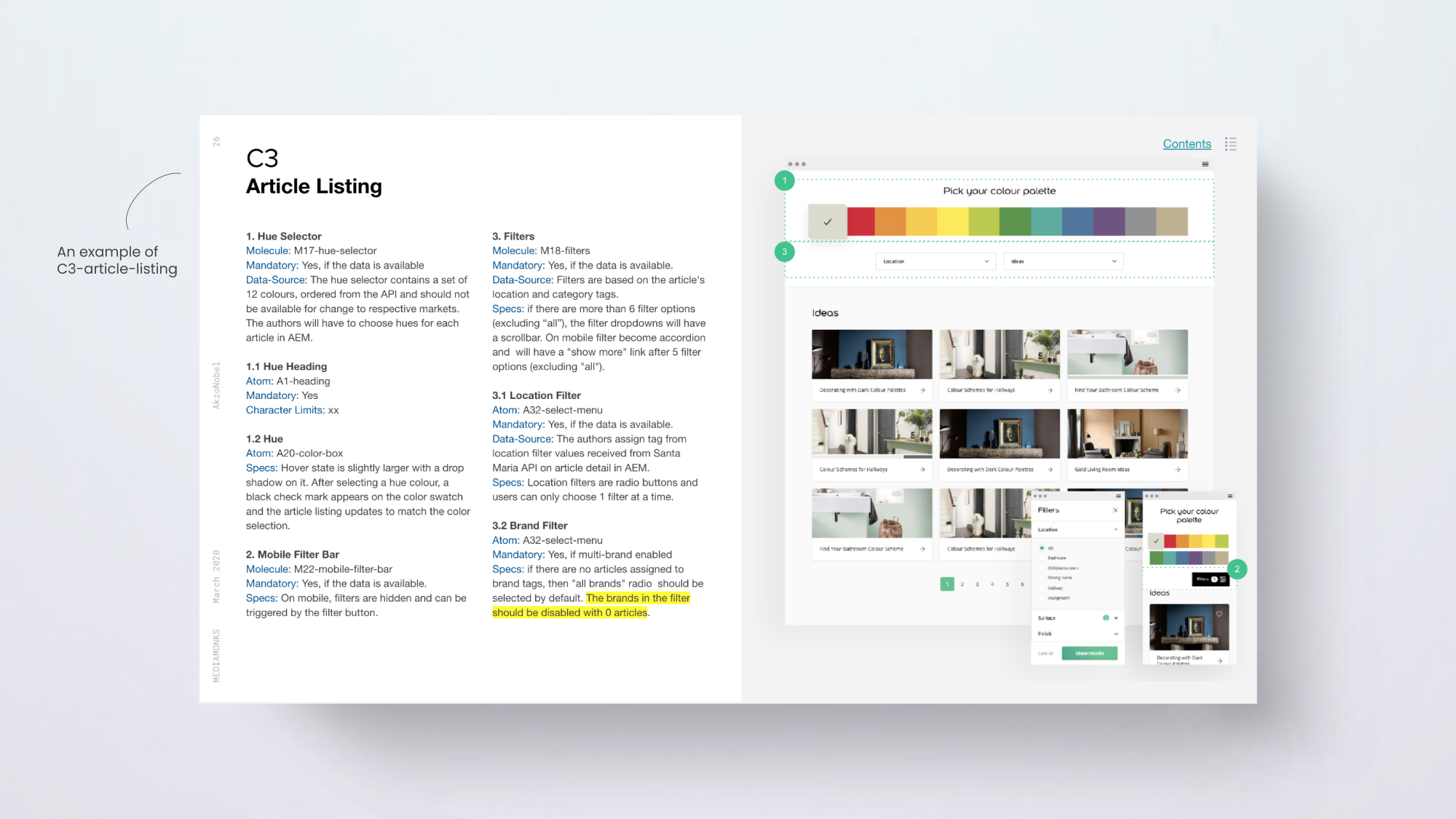 Components documentation, view 2