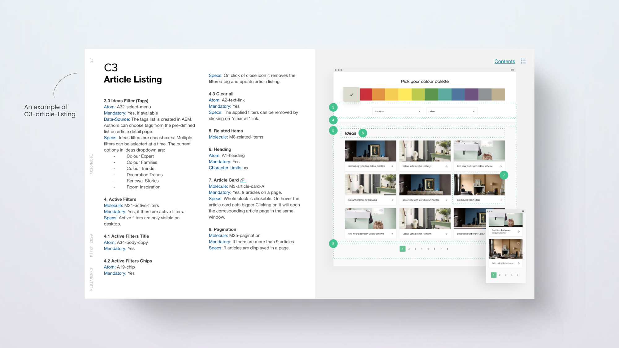 Components documentation, view 3